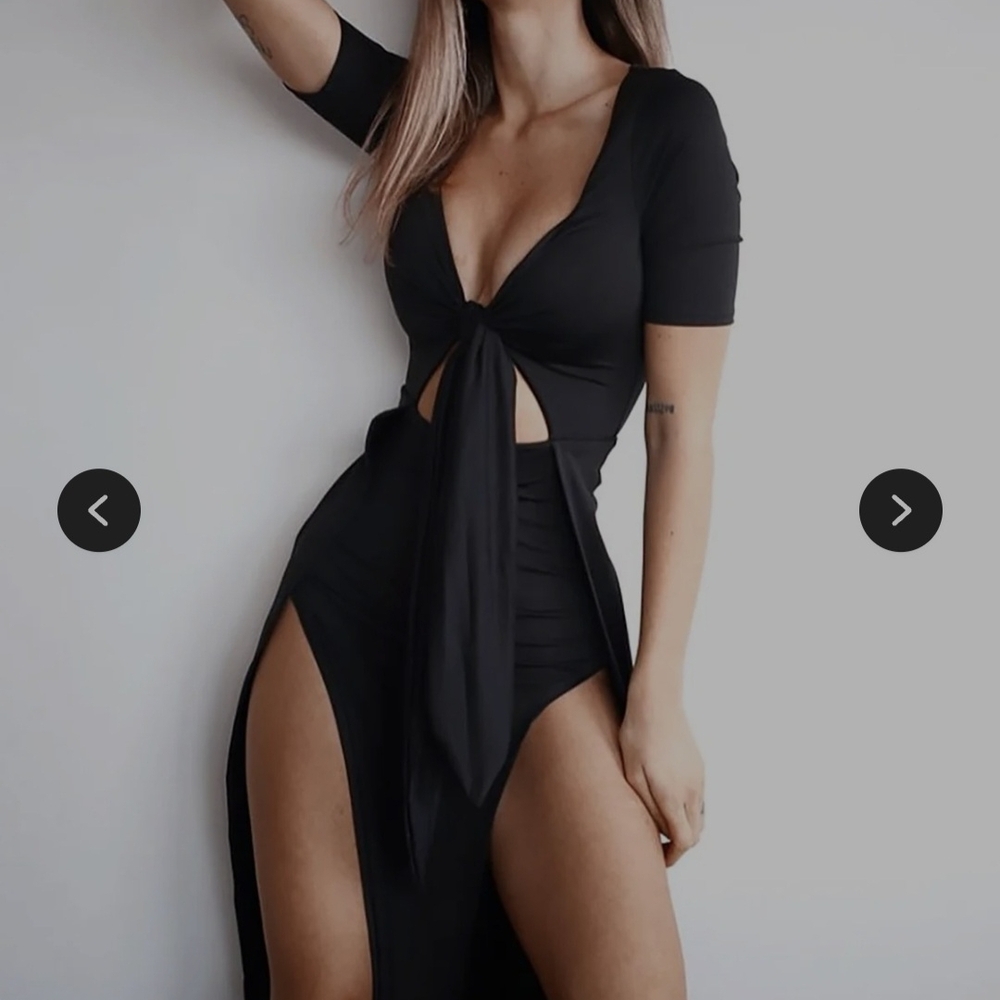 Fashion Nova Black Maxi Dress